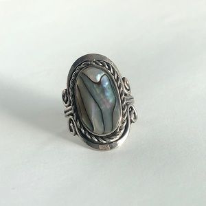 Abalone Adjustable Ring